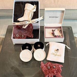 Pandora Set - Bracelet, Charms and Ornament
